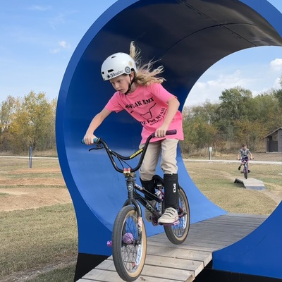 Bike Park elevated tunnel