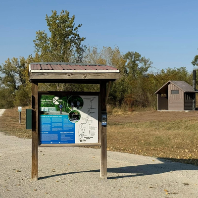 New restroom at the Jayhawk Rd trailhead