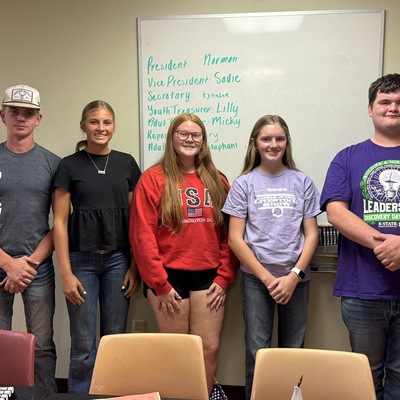 2025-2026 Marshall County 4-H Council Officer Team