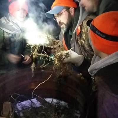 Learning to start and build a fire