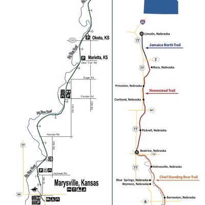 Ride north to the state line or beyond!