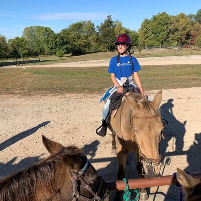 American Heritage Girls Trail riding