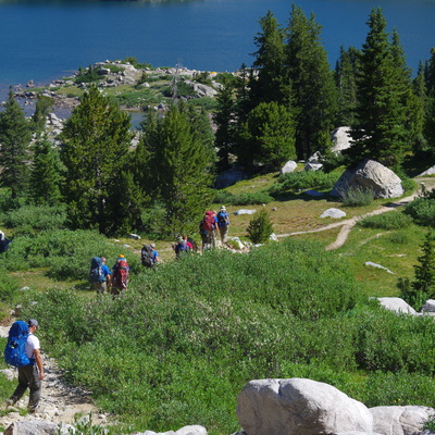 Backpacking on High Adventure Trip in the Wind River Mountains