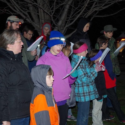 Christmas caroling